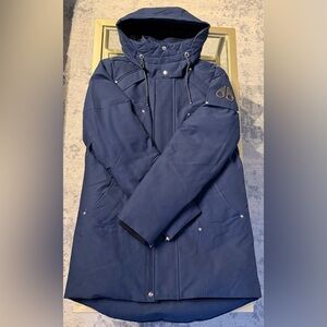 Moose Knuckles Saint Ulrich Parka 2 - Medium (Slim Fit) - Marine Blue